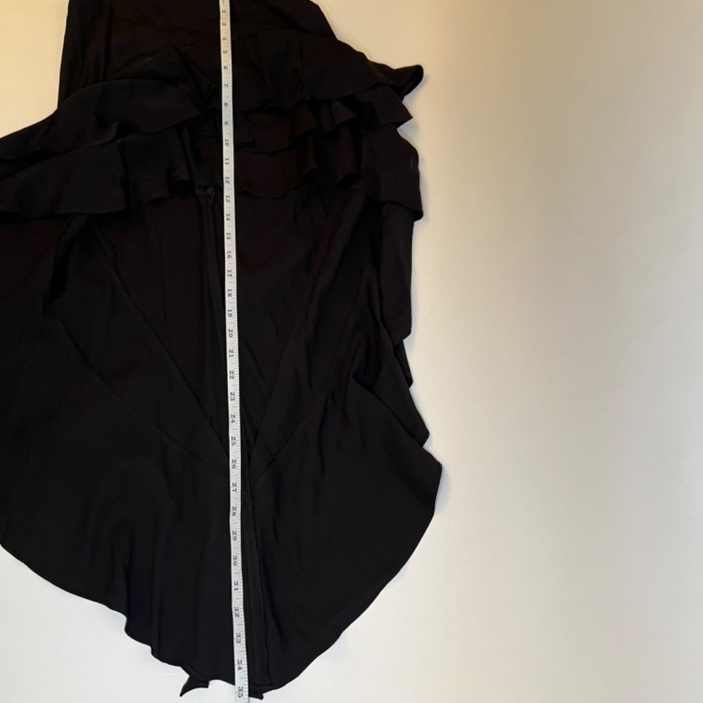 Zara Women Black Layered One Shoulder Dress Size Small - Picture 12 of 13